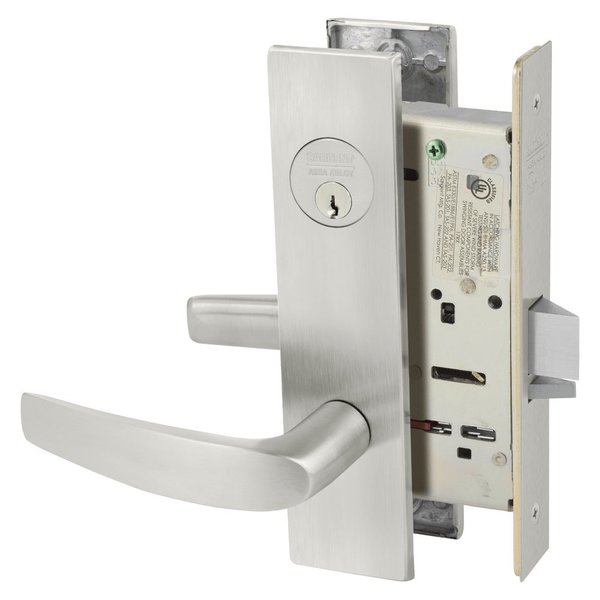 Sargent Grade 1 Classroom Mortise Lock, B - Lever, LW1 - Escutcheon, Field Reversible, Conventional Cylinder 8237 LW1B 32D